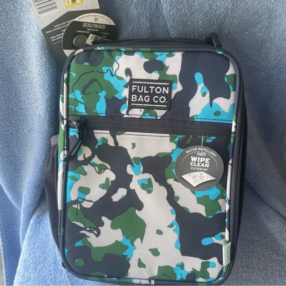 Fulton Bag Co. Upright Lunch Bag - Bright Splatter Camo